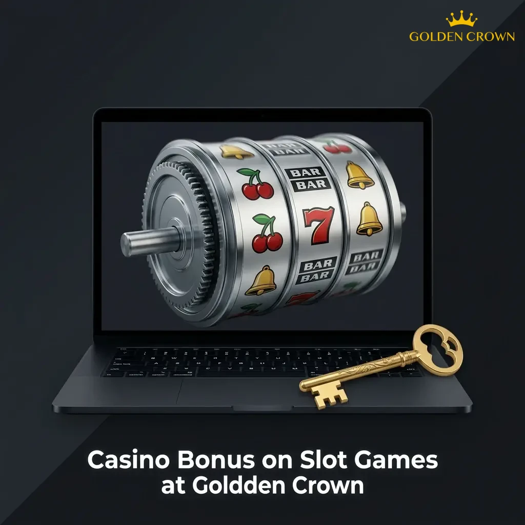 Golden Crown casino welcome bonus offering 100% match up to 1500 AUD plus 300 free spins on slots